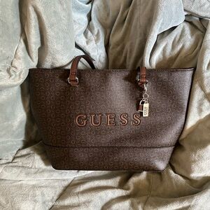 Guess Chocolate Brown Signature Tote